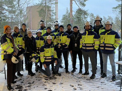 Nordic Nuclear Trainees visiting Loviisa site.