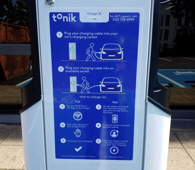 Instructions on Tonik Energy EV charger