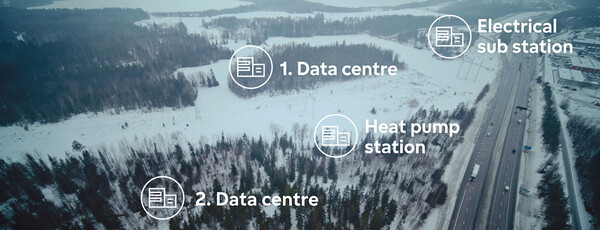 visualization of a data heat center locations
