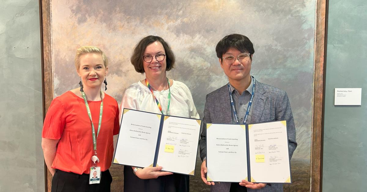 Fortum och KORAD inleder samarbete om hantering av radioaktivt avfall